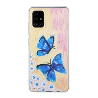 Shockproof Protective Case Oil Painting Design for Samsung Galaxy A52 4G / A52 5G / A52S 5G - Butterflies - Cover Noco