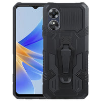 Oppo A17 Armor Rugged Protective Cover with Belt Clip/Stand - Black - Cover Noco
