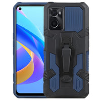 Oppo A36 4G A76 4G A96 4G Armor Rugged Protective Cover with Belt Clip/Stand - Blue - Cover Noco