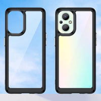 Oppo A96 5G - Transparent Back Rear Cover Raised Bezel Protection Cushioned Corners - Cover Noco