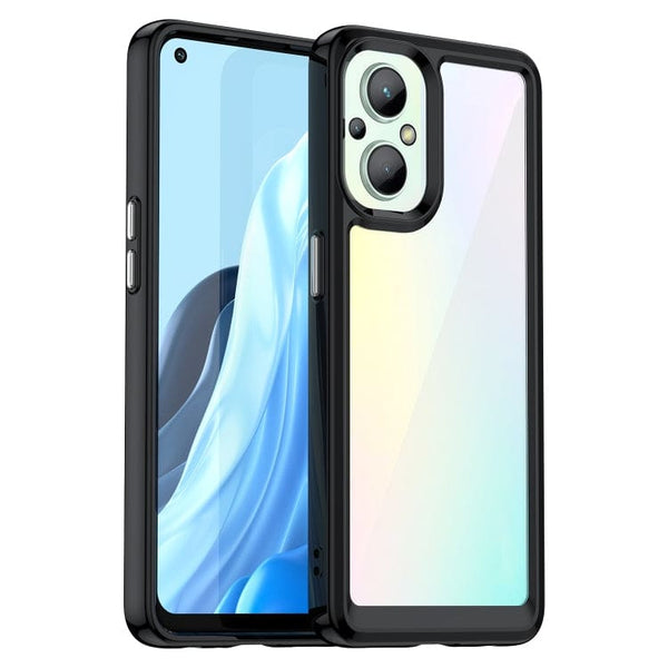 Oppo A96 5G - Transparent Back Rear Cover Raised Bezel Protection Cushioned Corners - Cover Noco