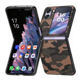 Oppo Find N2 Flip Camo Rigid Cover Camo Coloured Texture - Brown Camo - Noco