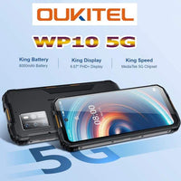 [TRADE-IN] OUKITEL WP10 5G Rugged Phone 8GB + 128GB 6.67’’ FHD Display 8000mA Battery Dimensity 800 Sony 48MP Quad Camera - Black - Oukitel