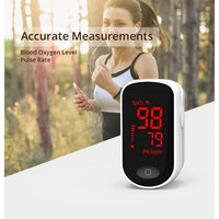 Boxym C1 Finger Pulse Oximeter Oxygen/Pulse readings Bright Red LED display - smart NOCO