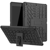 Rugged Shockproof Protective Tablet Cover Tread Pattern with Stand for Apple iPad 10.2 - Black - acc Noco