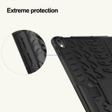 Rugged Shockproof Protective Tablet Cover Tread Pattern with Stand S-Pen holder for Apple iPad Air 10.5 2019 / iPad Pro 10.5 2017 - acc Noco