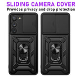 Samsung Galaxy S23 5G Rugged Protective Cover Sliding Camera Cover Metal Ring/Stand - Cover Noco