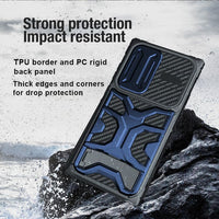 Samsung Galaxy S23 ULTRA 5G Nillkin Explorer Pro Rugged Cover Sliding Camera Cover Fold-Out Stand - Cover Noco