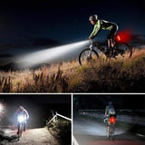 Comet LED Bike Head & Tail Light Set 500mA USB Rechargeable Battery Swivel Quick Release Bracket - security Raypal