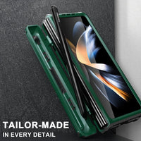 Samsung Galaxy Z Fold 4 5G - Armour Rugged Rigid Cover Strong PC Material Pen Holder - Cover GKK