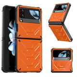 Samsung Galaxy Z Flip 4 - Armour Rugged Rigid Cover Strong PC Material - Orange - Cover GKK