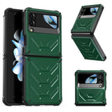Samsung Galaxy Z Flip 4 - Armour Rugged Rigid Cover Strong PC Material - Green - Cover GKK