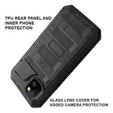 Apple iPhone 14 RedPepper Rugged Metal Heavy Duty Waterproof Cover Glass Screen Protecotr - Cover RedPepper