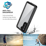 Red Pepper Waterproof Shockproof Dustproof Full Cover for Samsung Galaxy S21 FE - Black - acc Noco