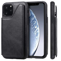 Shockproof Protective Case with Rear Wallet Card Holder for Apple iPhone 11 Pro - Black - acc Noco