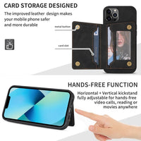 Apple iPhone 13 Pro - Rhombus Shockproof Protective Case with Rear Wallet Card Holder - Cover Noco
