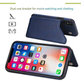 Shockproof Protective Case with Rear Wallet Card Holder for Apple iPhone X / iPhone XS - acc Noco
