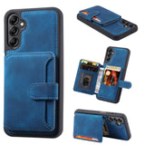 Samsung Galaxy A14 Deluxe RFID Shielded Rear 5 Card Wallet Cover - Blue - Cover Noco