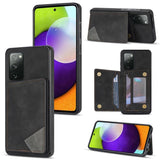 Samsung Galaxy S20 FE - Rhombus Shockproof Protective Case with Rear Wallet Card Holder - Black - Cover Noco