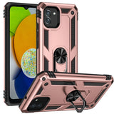 Armor Shockproof Cover with Rotating Fold-Out Ring/Stand for Samsung Galaxy A03 - Rose Pink - Cover Noco