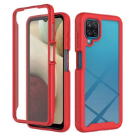 Full Enclosure Protective Cover with Built-In Screen Protector for Samsung Galaxy A12 - Red - Cover Noco