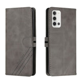 Leather Texture Flip Phone Cover/Wallet Card Slots - For Samsung Galaxy A22 4G - Grey - acc Noco