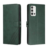 Leather Texture Flip Phone Cover/Wallet Card Slots - For Samsung Galaxy A22 4G - Green - acc Noco