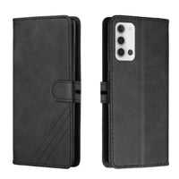Leather Texture Flip Phone Cover/Wallet Card Slots - For Samsung Galaxy A22 4G - Black - acc Noco