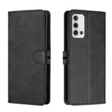 Leather Texture Flip Phone Cover/Wallet Card Slots - For Samsung Galaxy A22 4G - Black - acc Noco