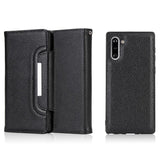Dolisma Detachable Flip Front Cover and Shockproof Case for Samsung Galaxy Note 10 - Black - acc Noco