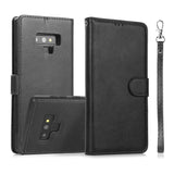 2-IN-1 Detachable Flip Front Cover and Shockproof Case for Samsung Galaxy Note 9 - Black - acc Noco