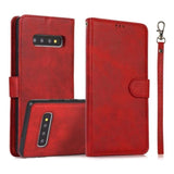 2-IN-1 Detachable Flip Front Cover and Shockproof Case for Samsung Galaxy S10 Plus - Red - acc Noco