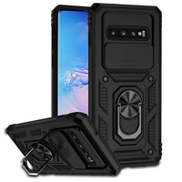 Samsung Galaxy S10 + Sliding Camera Cover Protective Case with Ring/Stand - Black Noco