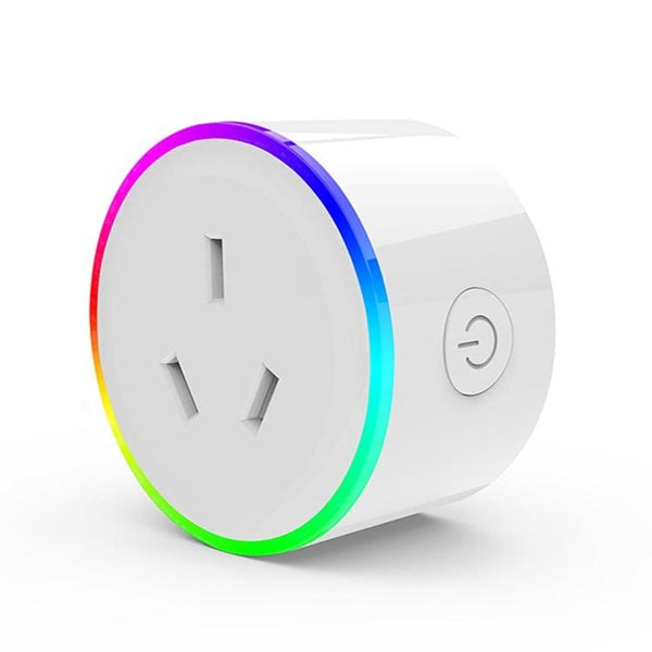 WIFI Smart Plug. 10A RGB LED ring App control Google Home and Alexa control   – NOCO