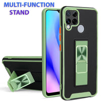 Realme C15 / C12 / C25 - Dual Colour Shockproof Protective Case with Metal Patch / Stand - Cover Noco