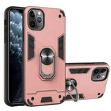 Shockproof Protective Case with Metal Ring/Stand for Apple iPhone 11 PRO - Rose Pink - acc Noco