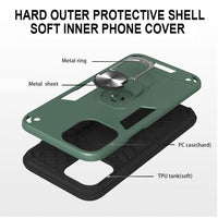 Shockproof Protective Case with Metal Ring/Stand for Apple iPhone 12 Mini - acc Noco