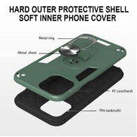Shockproof Protective Case with Metal Ring/Stand for Apple iPhone 12 Pro - acc Noco