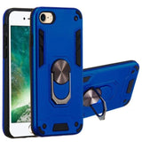 Shockproof Protective Case with Metal Ring/Stand for Apple iPhone 7 / iPhone 8 / iPhone SE 2020 - Blue - acc Noco