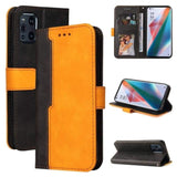 Splash Flip Phone Cover/Wallet with Card Slots Magnetic Flap Dual Colour - For OPPO FIND X3 / FIND X3 PRO - Orange - acc Noco