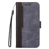 Splash Flip Phone Cover/Wallet with Card Slots Magnetic Flap Dual Colour - For Samsung Galaxy A03 - Grey - Cover Noco