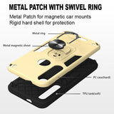 Shockproof Protective Case with Metal Ring/Stand for Motorola Moto G8 Plus - acc Noco