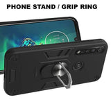 Shockproof Protective Case with Metal Ring/Stand for Motorola Moto G8 Plus - acc Noco