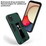 Shockproof Protective Case with Metal Patch Stand for Samsung Galaxy A02S - acc Noco