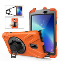 Shockproof Rugged Cover with Stand for Samsung Galaxy Tab Active 2 8.0 T390/T395/T397 - Orange and Black - tablet cover Noco