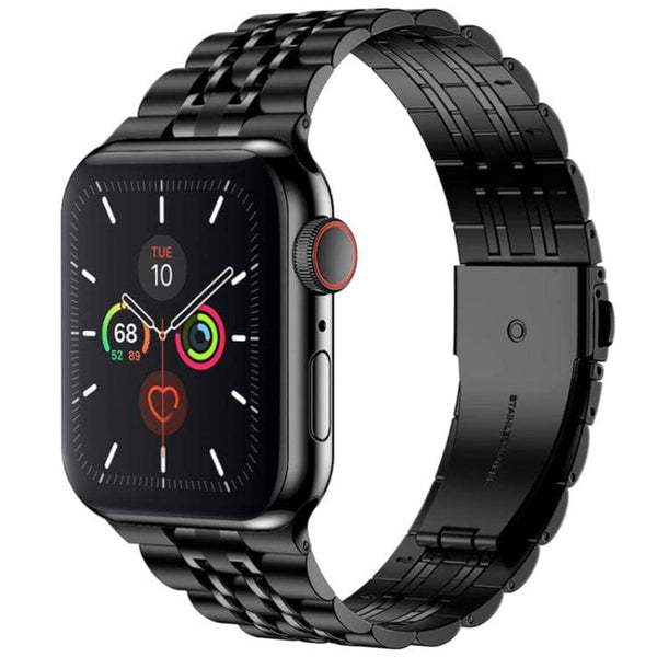 Apple Watch Series 7,8 41mm / 4,5,6,SE 40mm / 1,2,3 38mm - Stainless Steel Watch strap - Black - watch Noco