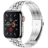 Apple Watch Series 7,8 41mm / 4,5,6,SE 40mm / 1,2,3 38mm - Stainless Steel Watch strap - Silver - watch Noco