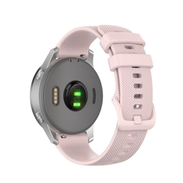 Watch Strap Replacement 18mm Width Silicone Textured Anti-Sweat - Pink - watch Ulefone