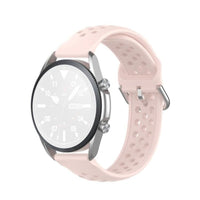 Watch Strap Replacement 22mm Width Silicone Perforated Anti-Sweat - Pastel Pink - watch Ulefone