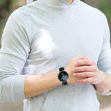 Watch Strap Replacement 22mm Width Silicone Stitched Pattern Anti-Sweat - watch Ulefone